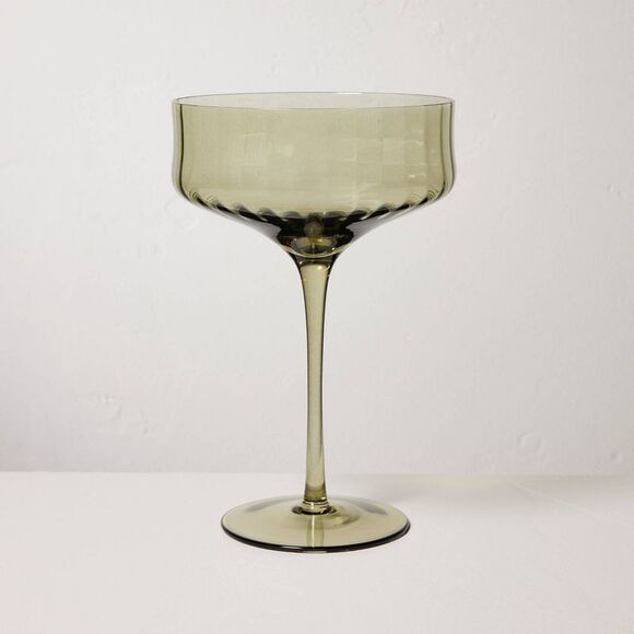 Open Box - Set of 8 12oz Coupe Glasses Green - Hearth & Hand  Green - Picture 3 of 4